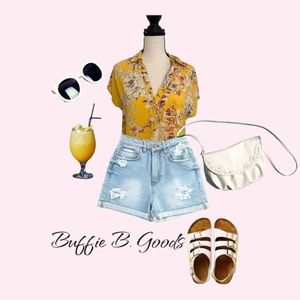 Soho New York & Company yellow top Size-XS